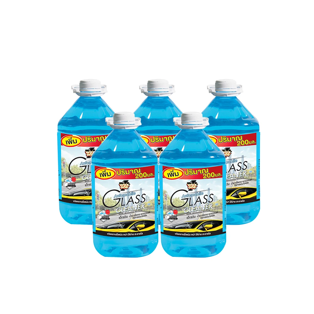 No.1 Car Care in Thailand Wholesale Price of WaxOne NON Ammonia Automobile Glass Cleaner Polish Refill in Bulk Package 5200ML