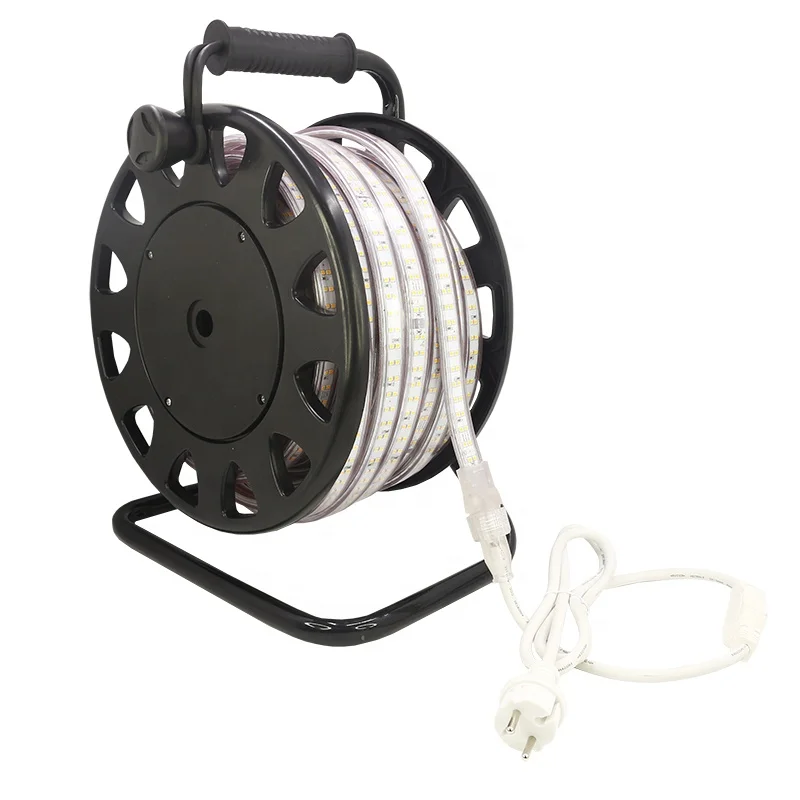 10m/lot 220V Led 2835 SMD Led Strip Rope Light 180leds/m Waterproof LED Strip High Voltage Flexible Led Strip With Plug