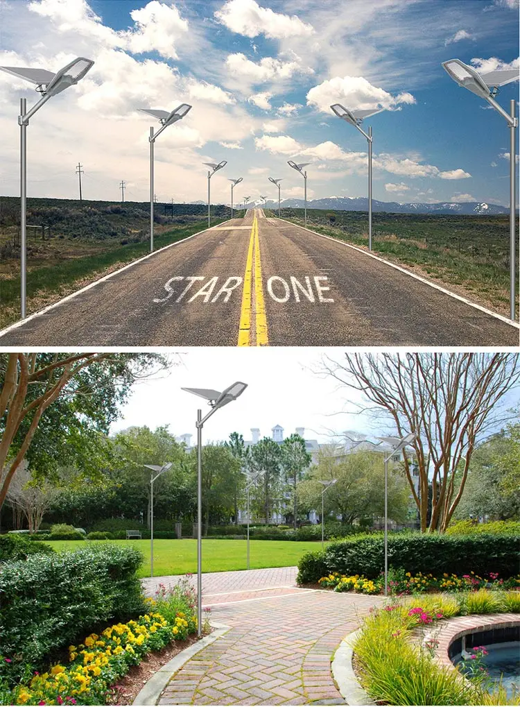 Solar Outdoor Lights Lighting Waterproof Road Ip65 100W 60W Watt 150W Power 30W Lamps 50W High For  Street Lamp Led Street Light