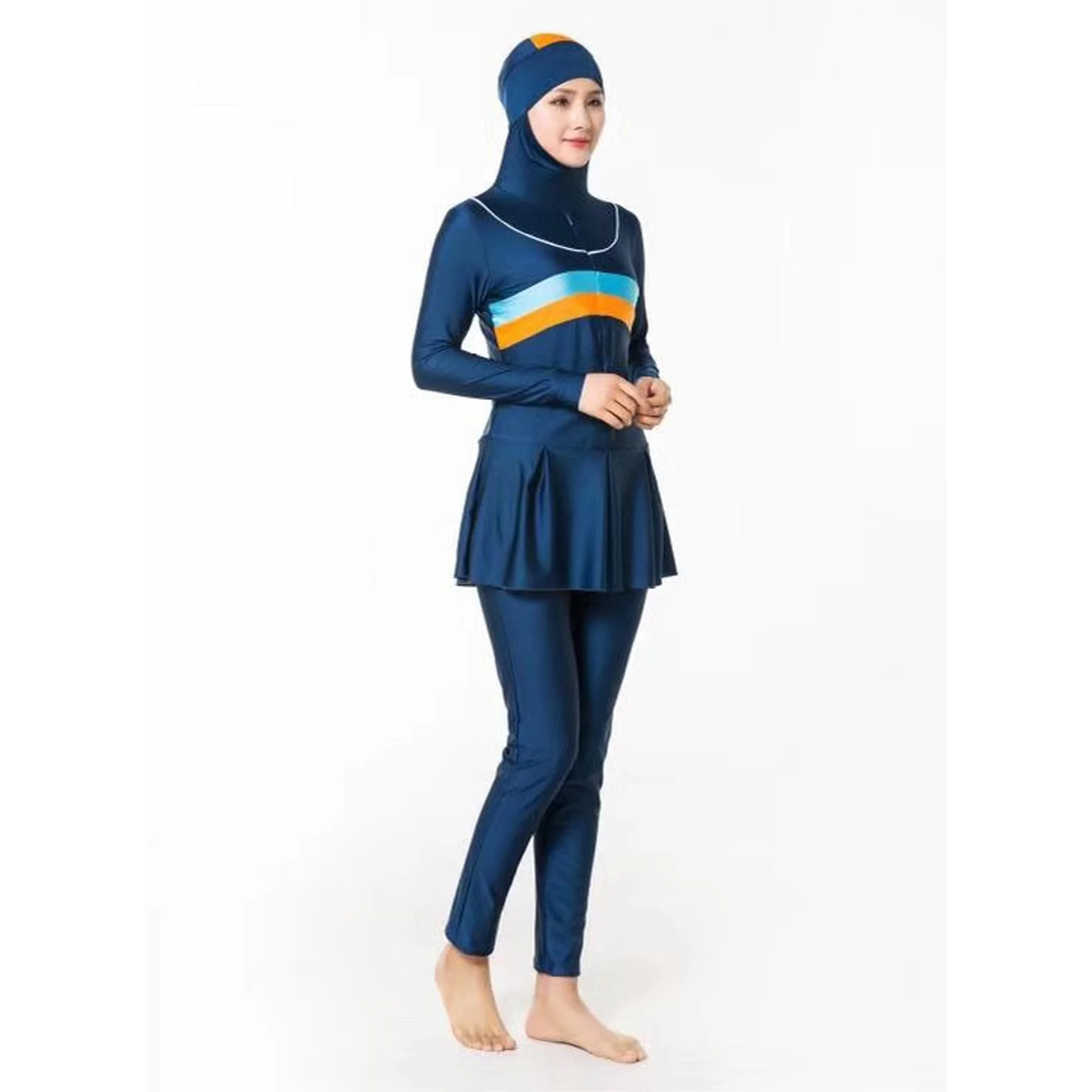 Women Swimsuit Islamic Swimwear Latest Muslim slim swimming suit