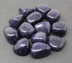 Премиум качество оптом синий золотой камень драгоценный гранулированный полированный ручной работы