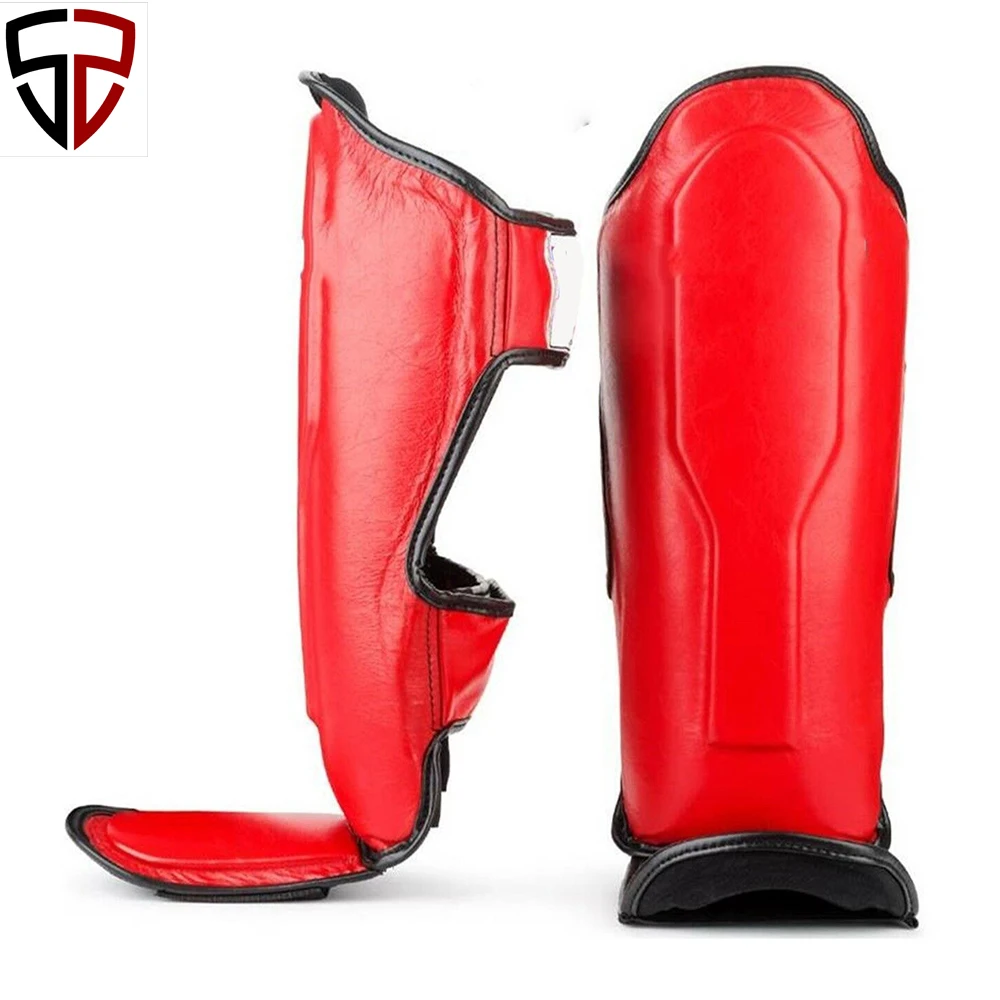 Низкая цена высокое качество индивидуальная черная защита голени для кикбоксинга сделано в Пакистане