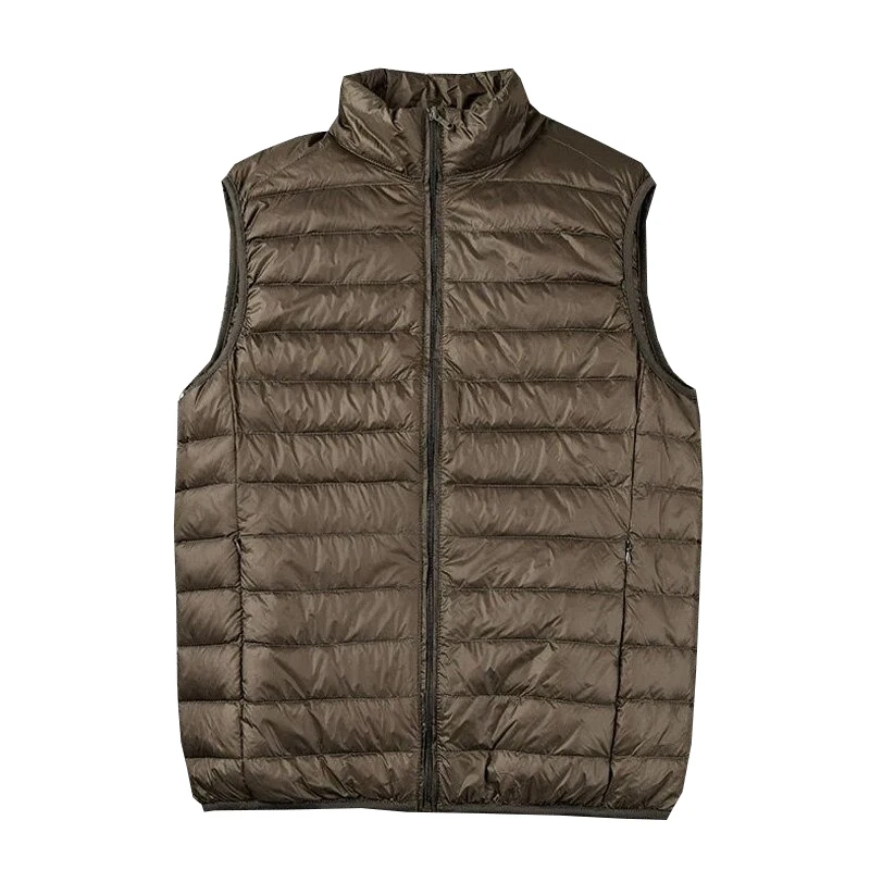 Winter Men Duck Down Vest 2021 Coat Ultra light Sleeveless Puffer Vest Jacket Ultra-Thin Warm Lightweight down Jacket Waistcoat