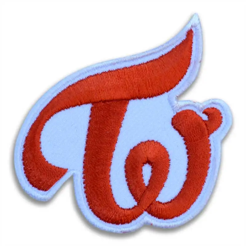 Custom No Minimum Iron On patches Custom alphabet Embroidered twill fabric Patches for Clothing