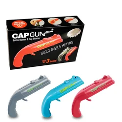 High Quality Factory Direct Kitchen Cooking Tool Flying Cap Beer Guns Drink Bottle Opener Opening Cap Launcher Top Shooter Gun