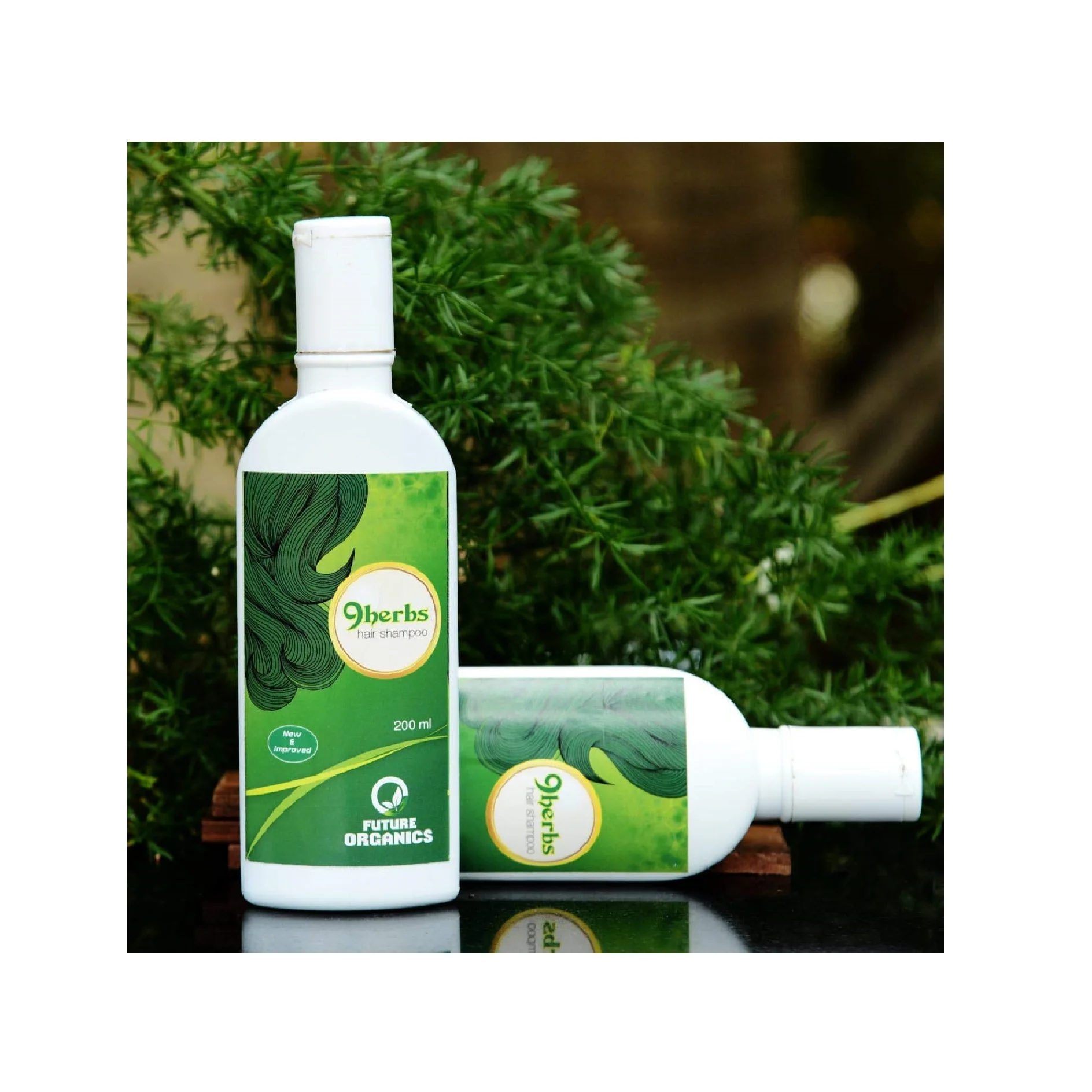 Best Quality 100% Organic With 9 Herbs Shampoo Traditional Combination of Desi Cow Product and Indian Herbs For Hair