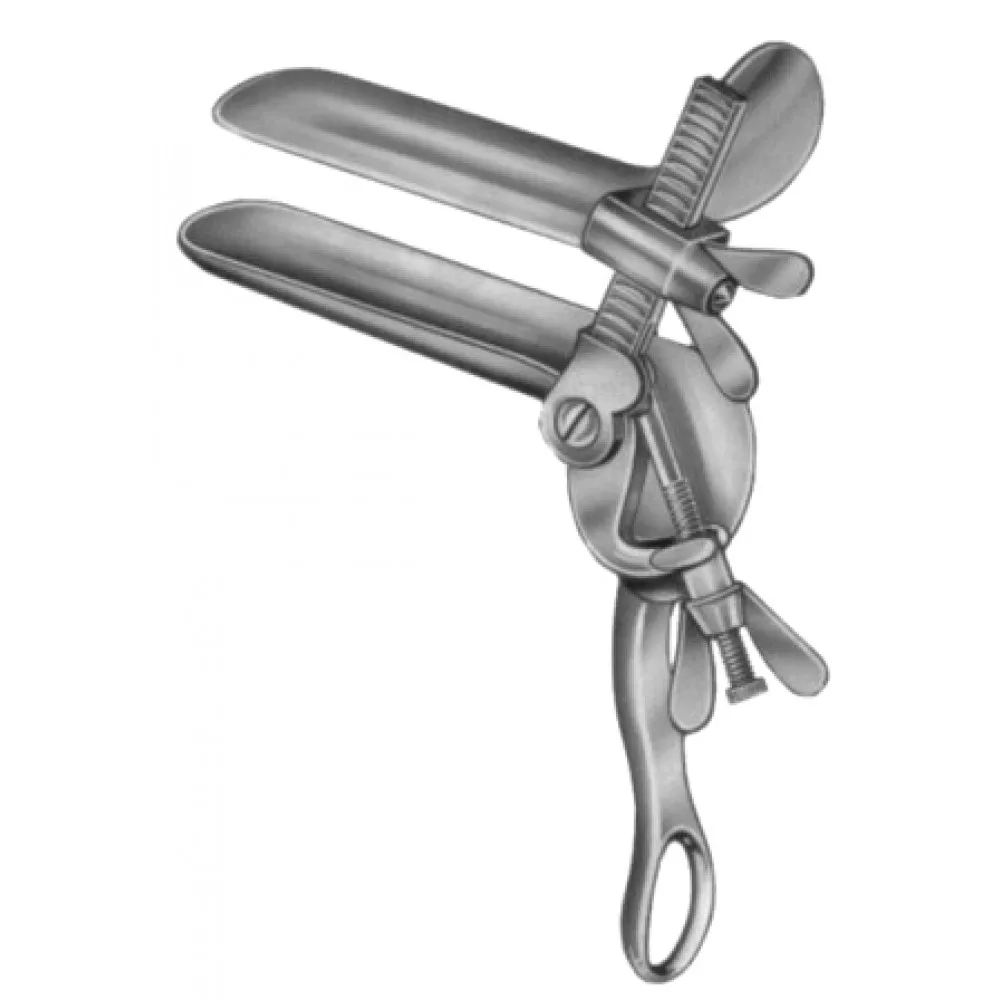 Grave Vaginal Speculas 95mmx30mm Black Insulated For Laser Surgery