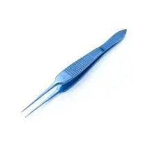 Bishop-Harmon Straight Forceps 1 x 2 Teeth Eye Ophthalmic Surgical Instruments Stainless Steel