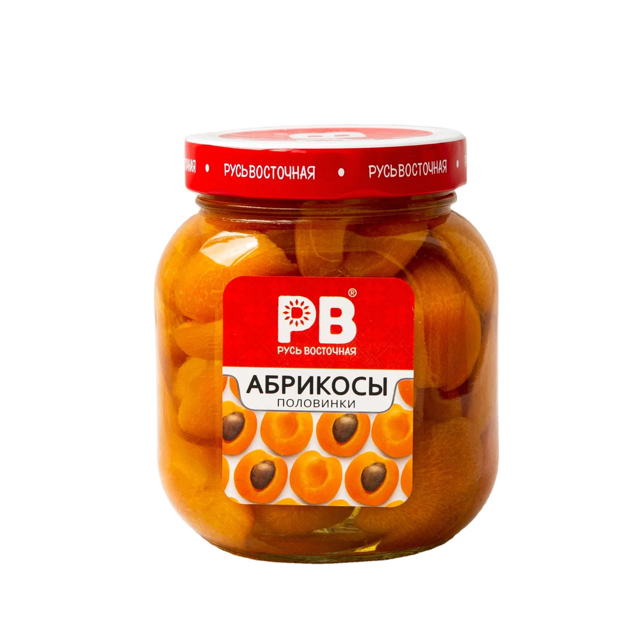 
Great quality 580 g canned fruit in sweet syrup halves of apricot 