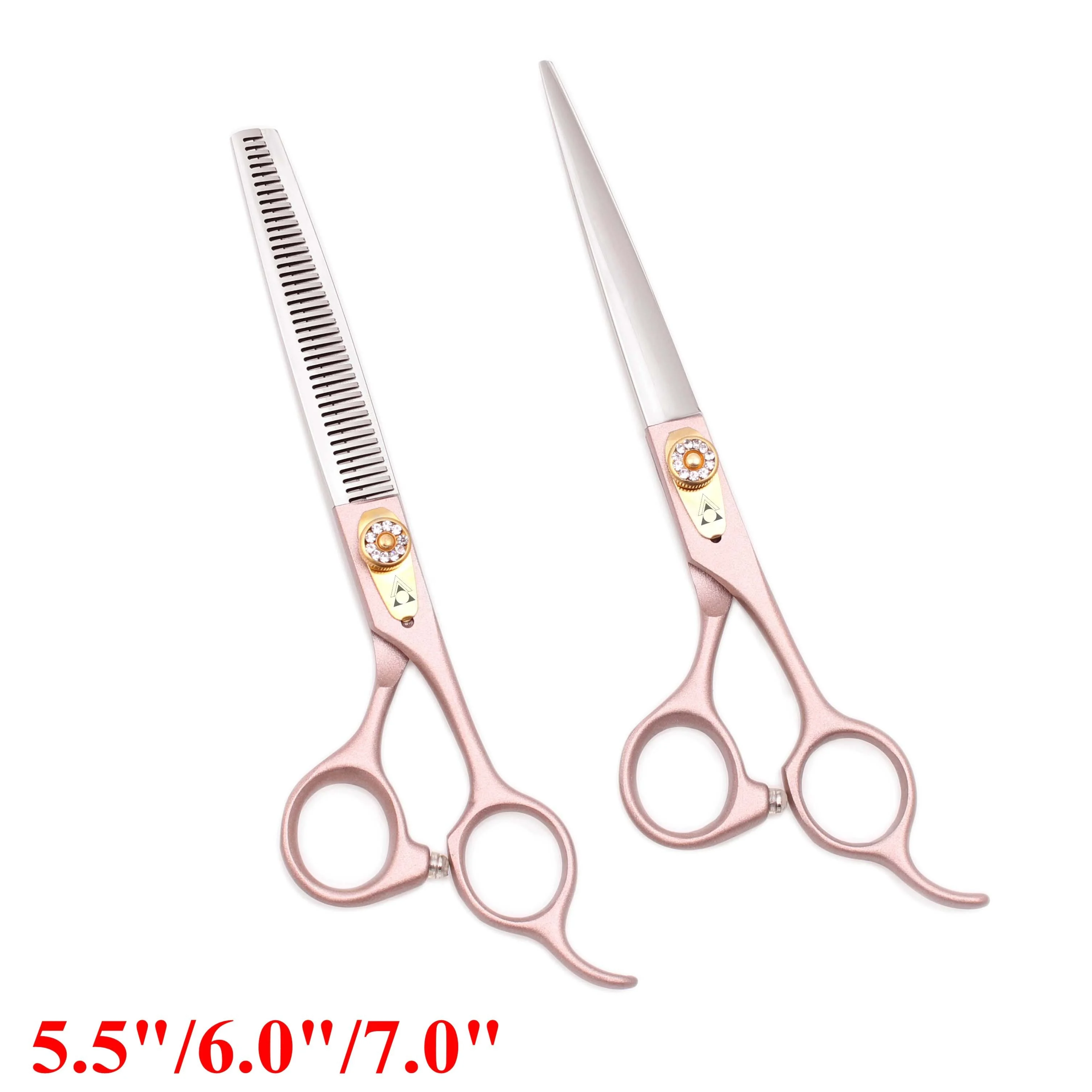 Japan Steel Professional Hairdressing Scissors Hair Thinning Barber Scissors Set Hair Cutting Shears 440C Scissors