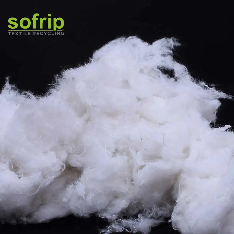 White cotton raw  Acrylic 3D  Filling Pillow 100% cotton comber noil/bleached  natural cotton fiber white