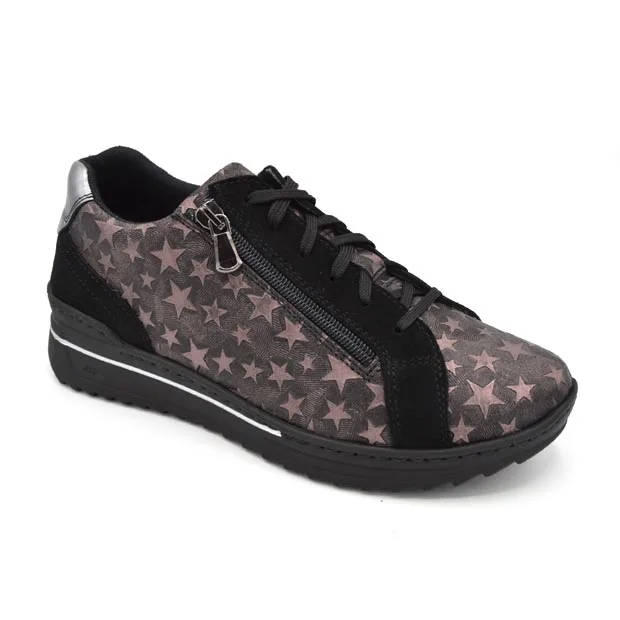 
Hand stitched with removable insole and pu sole Leather Woman Sneakers 