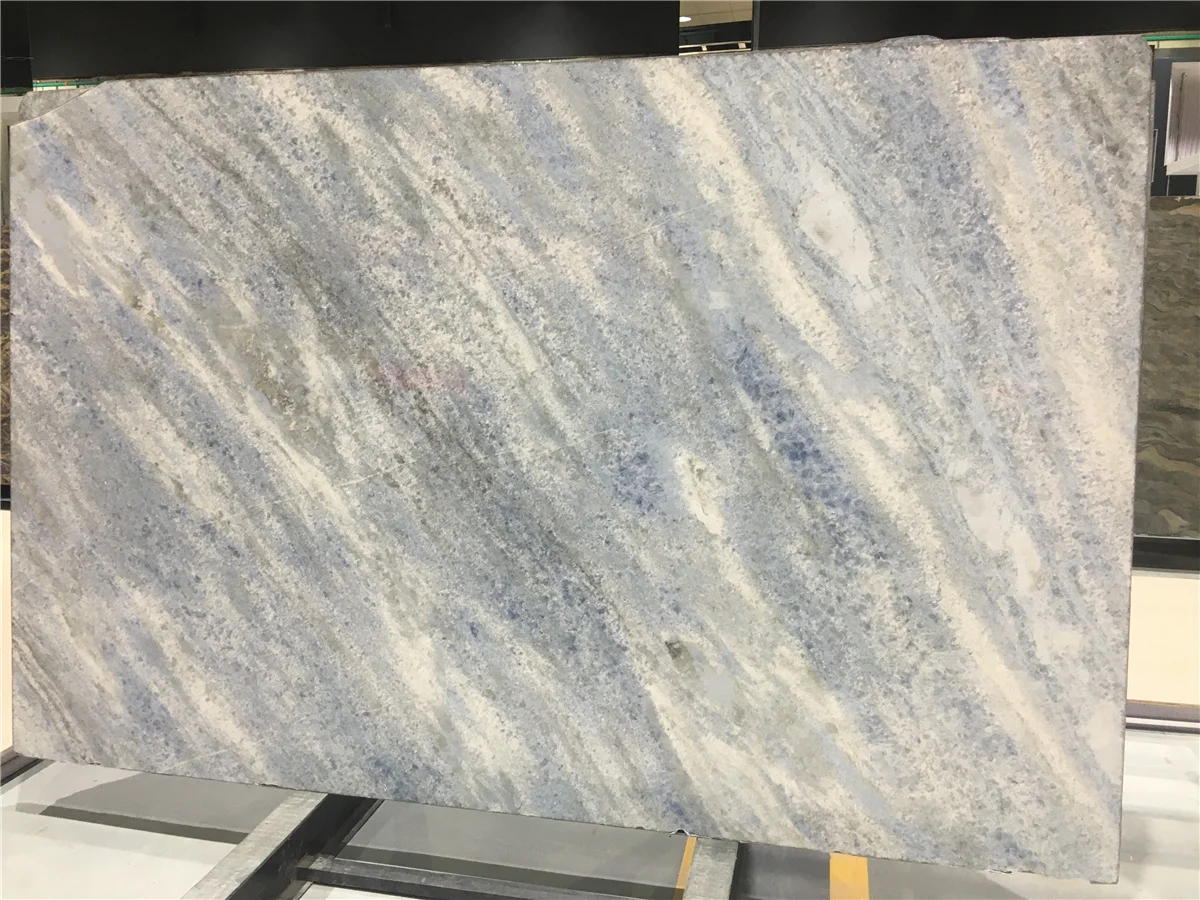  Заводская цена синий кристалл бразильский дом бриллиант мрамор кальцит азулата для украшения интерьера