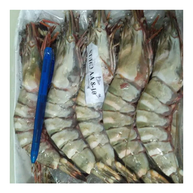 Замороженные морепродукты, морские тигровые креветки