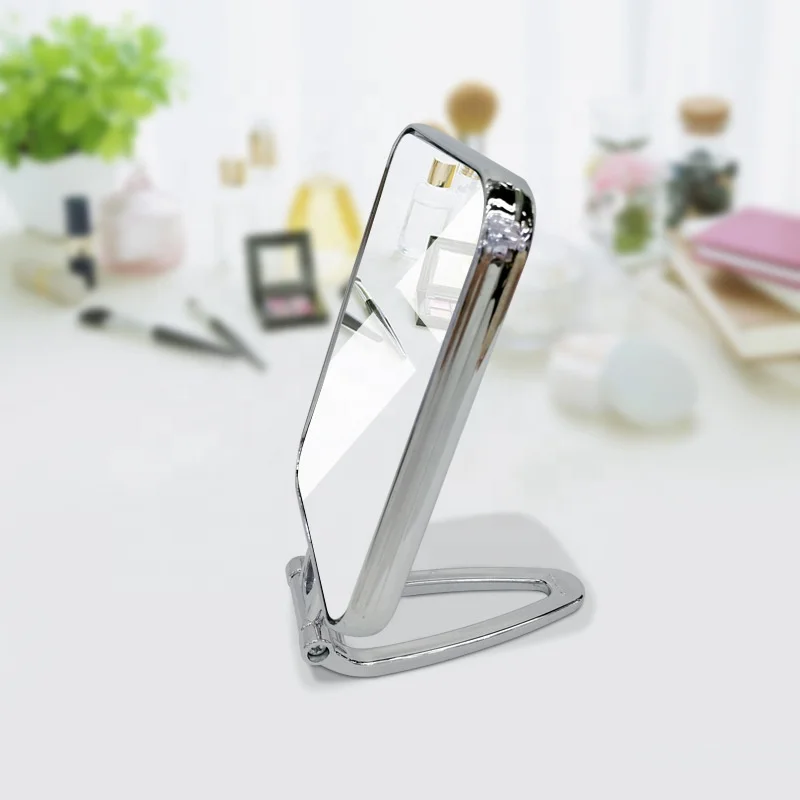 Electroplate Silver Pink Golden 3X Magnify Double Dual Sides Oval Round Square Hand Cosmetic Makeup Mirror