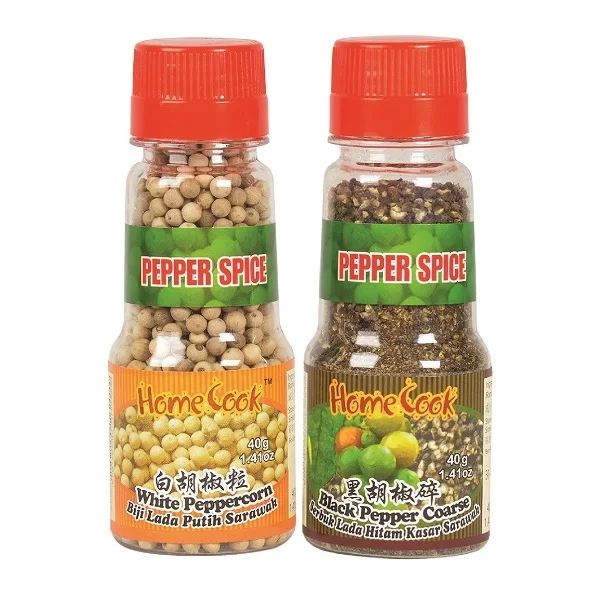 40 г HomeCook черного перца грубой в бутылке с Срок годности 24 месяца и вес 0,04 кг