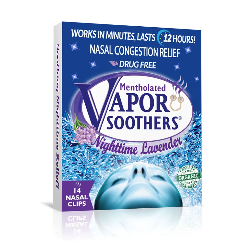 Vapor Soothers Nighttime Lavender Scent 14ct Nasal Dilator Premium Quality