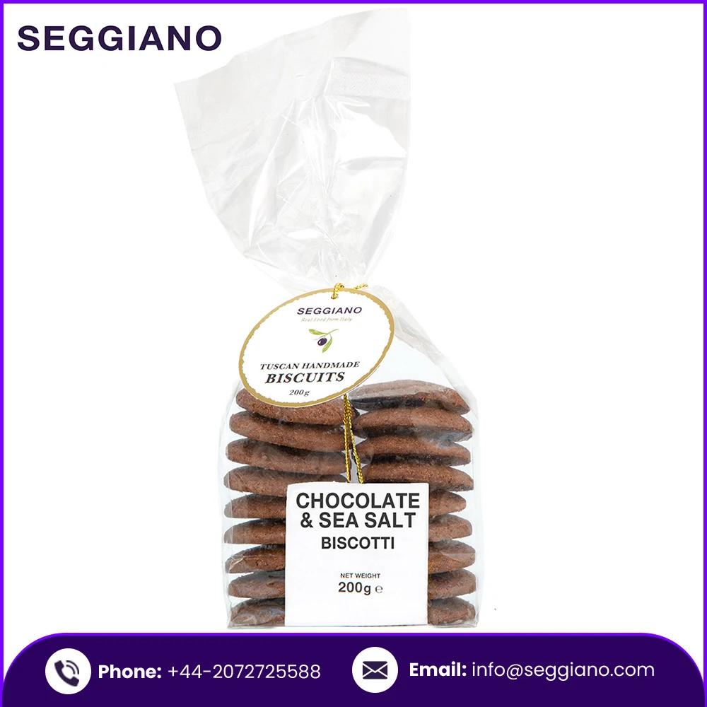 Baked Goods Biscuits Seggiano Sea Salt & Chocolate biscotti 200g