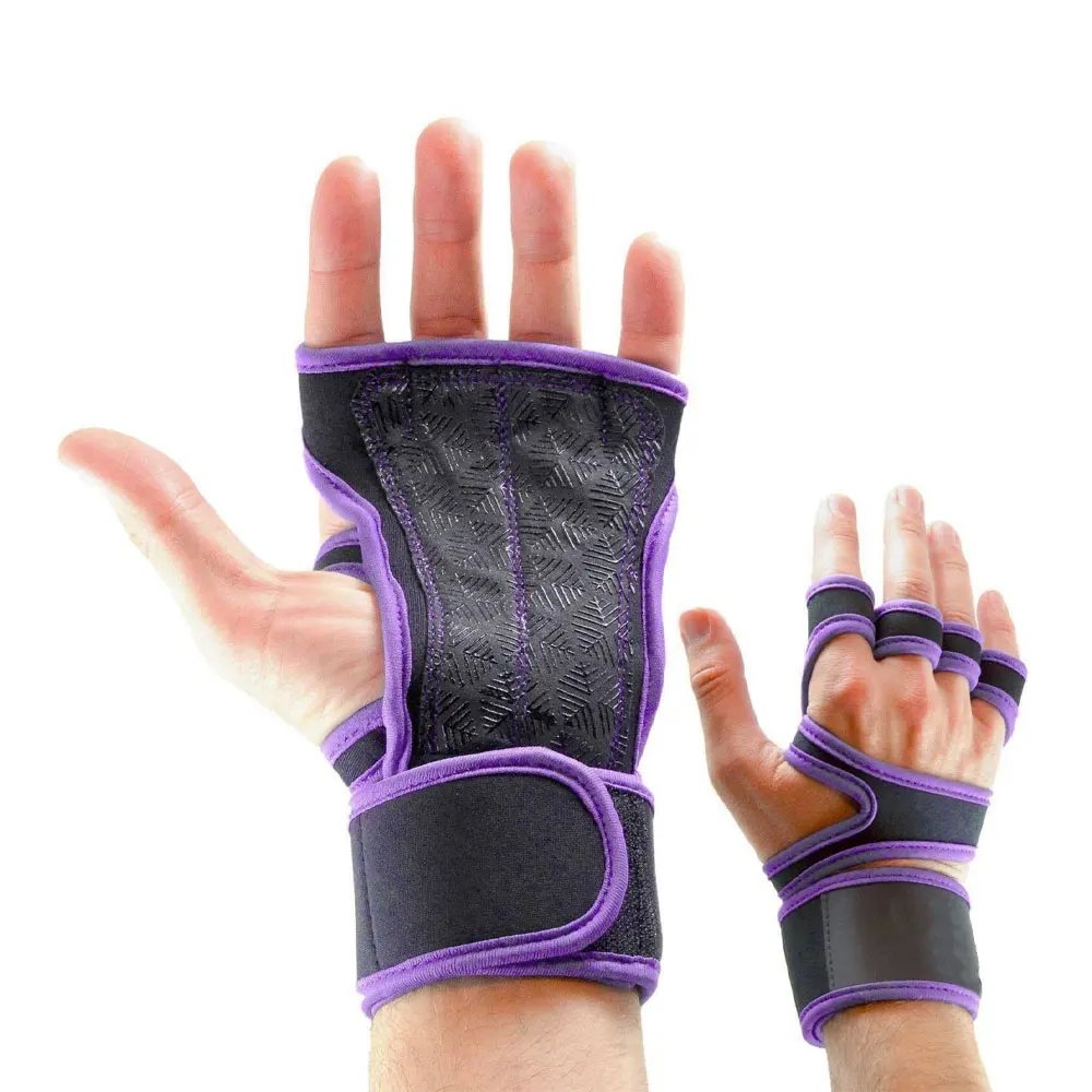 Custom women men body building sport fitness workout weight lifting neoprene gym-gloves