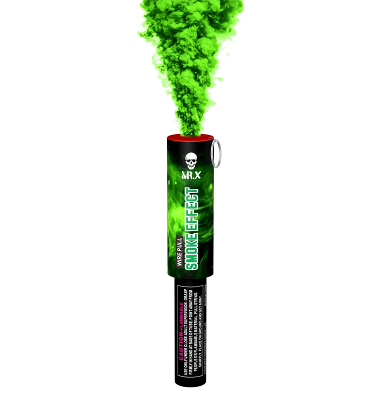 fireworks import from Liuyang color smoke tube fountain smoke grenade daytime fireworks for wedding color full smoke bomb