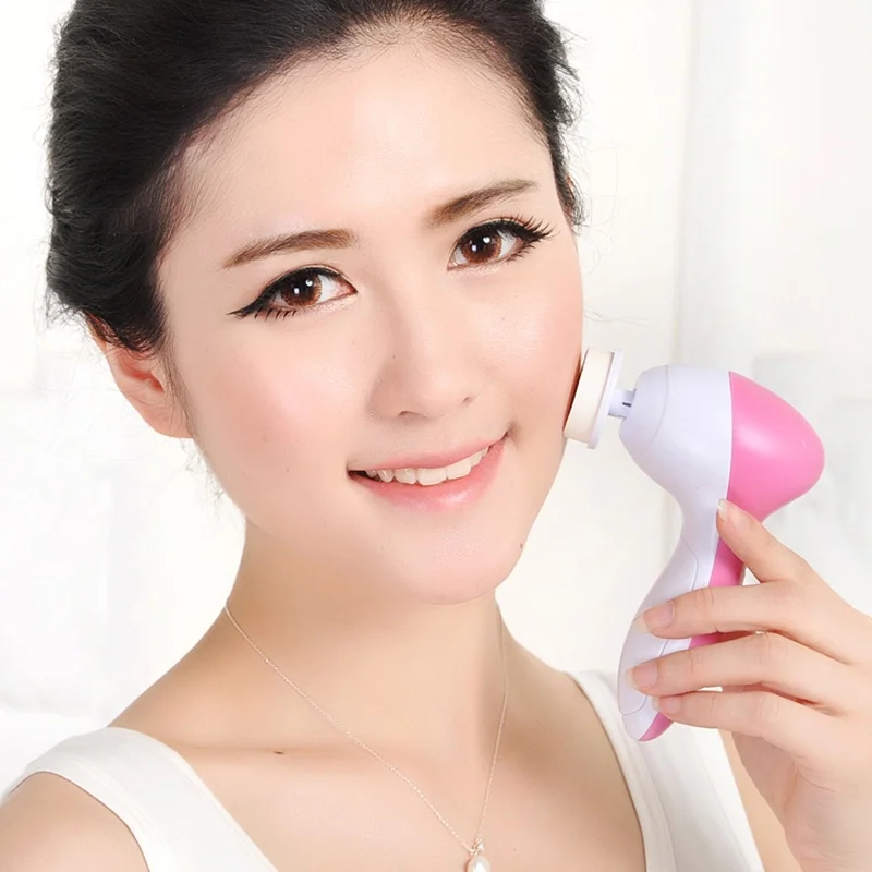 
Beauty Instrument Device 5-in-1 Electric Face Cleansing Brush Multifunction Facial Massager Deep Cleansing Exfoliators Iso9001 
