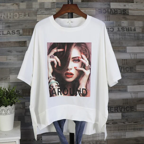 Short Sleeve Crew Neck Womans Blank White Plain T Shirt Sales