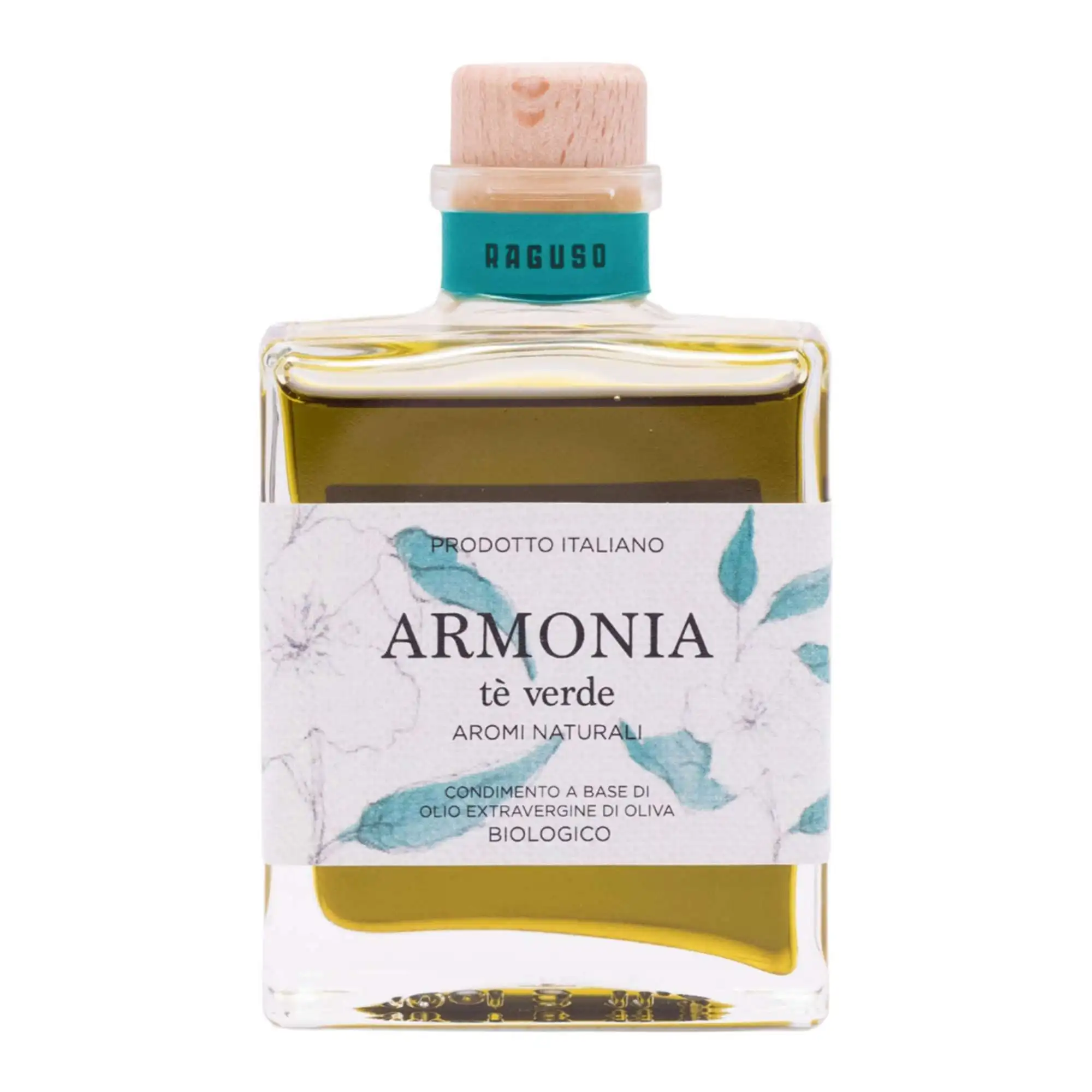 Olive Oil - Premium Bio Pure Organic Green Tea Infused Extra Virgin Italian Olive Oil - 100ml