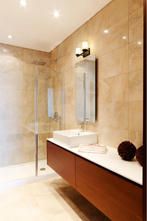 Contemporary Room Decorate LED 2-Light Black Vanity Light With Inner White and Outer Clear Glass Shade Cylinder Wall Sconce