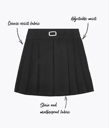Wholesale High School Uniform Girls White Shirt Black Middle Long Skirt School Girl Mini Skirt