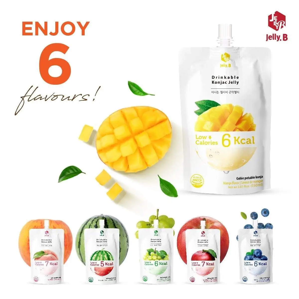  Drinkable Konjac Jelly Brand 150 мл (черника личи Чеджу мандарин виноград яблоко зеленый персик арбуз Манго)