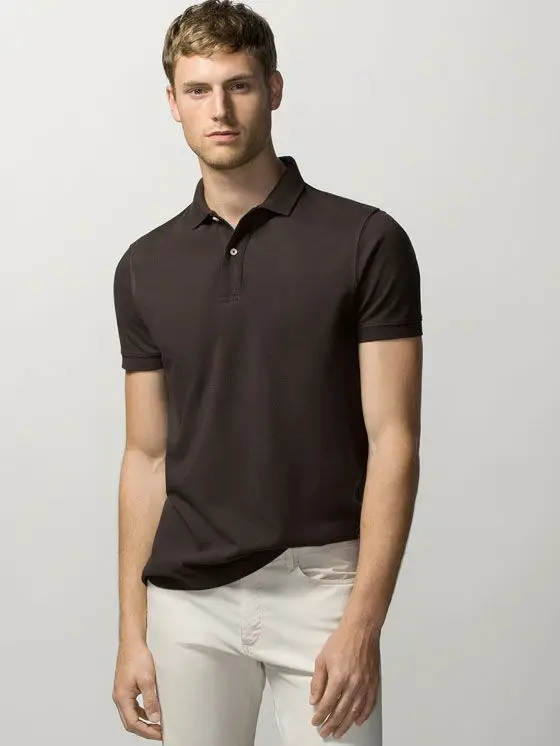 Custom made Polo T-Shirt 100% Cotton Men wear Anti Wrinkle Breathable Plus Size Fashionable Men Polo T-Shirt for men and women