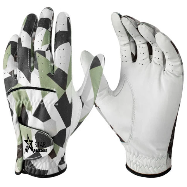 Кожаные перчатки для гольфа желтые Пакистан кожаные США 2021