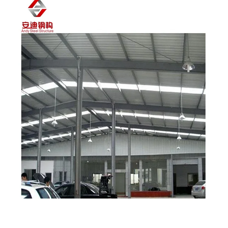 Modern Designed Prefabricated High Strength Steel Structure Car Showroom Car Exhibition Hall