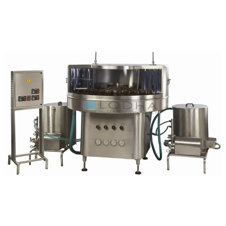 Automatic Head Washing Machine 100ml Plastic glass Rotary Bottle Washing Machine,