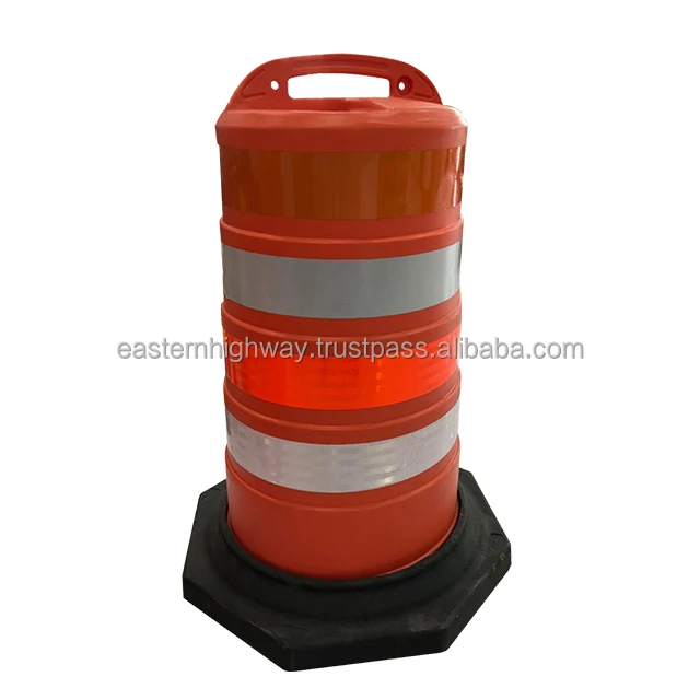 Water/Sand Filled Reflective Barrel Plastic Traffic Drum Crash Barrel Drum