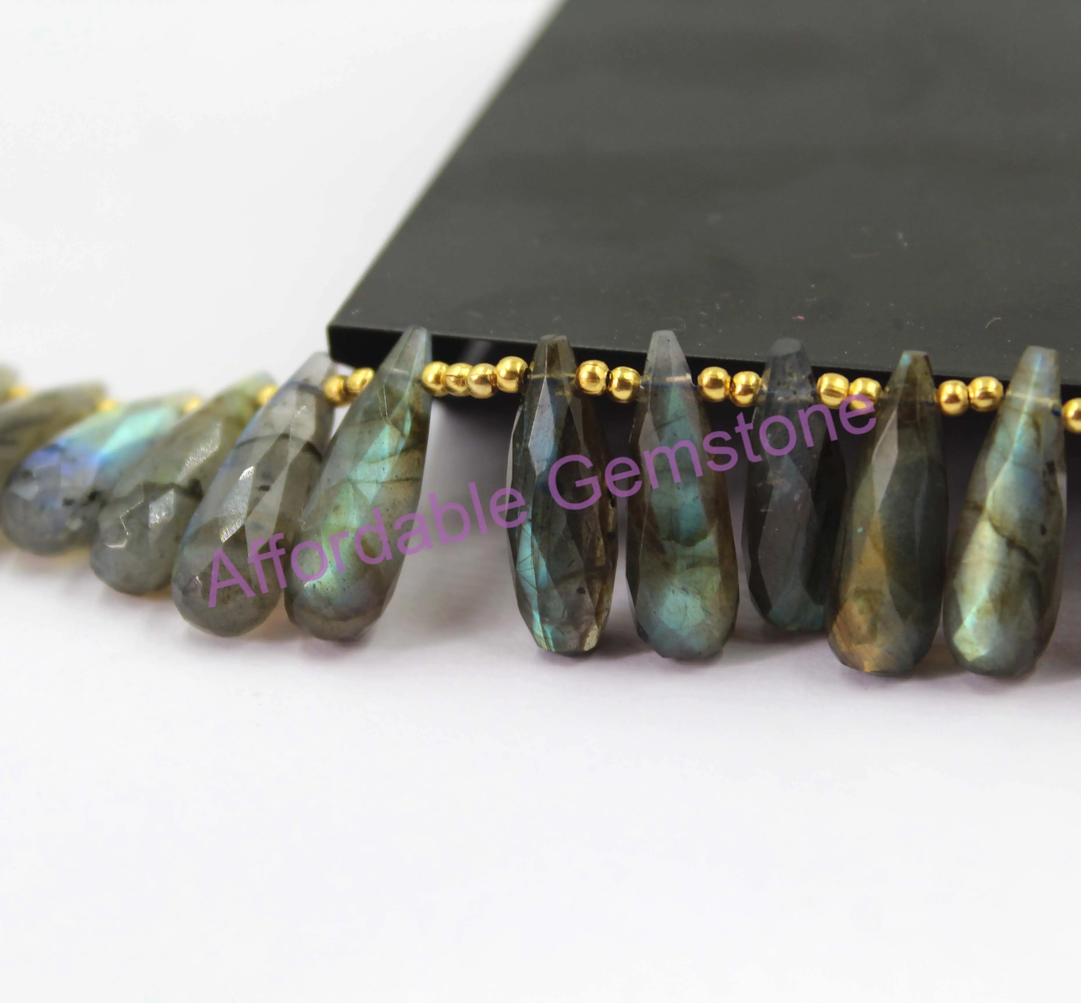 Бусины Из Лабрадорита ювелирные изделия из в форме слезы калиброванный драгоценный камень для резьбы натуральный необработанный кристалл необработанные драгоценные камни