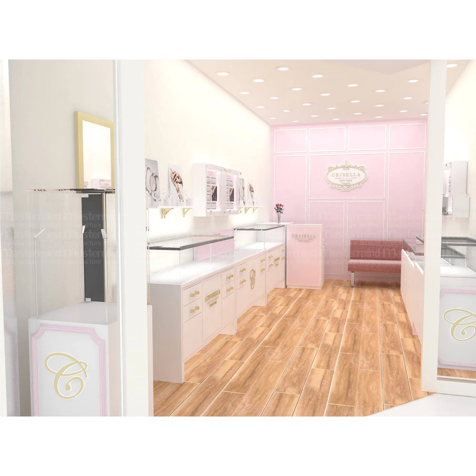 Free 3D Rendering Interiors Designing for Shopping Mall Showroom Pop Up Retail Department Store Shop-in-Shop with Installation