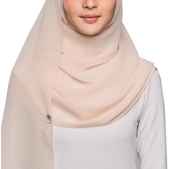 Newest custom made Malaysia women solid toned  baby seam stitching chiffon scarf stay drape  chiffon linen hijab shawls tudung