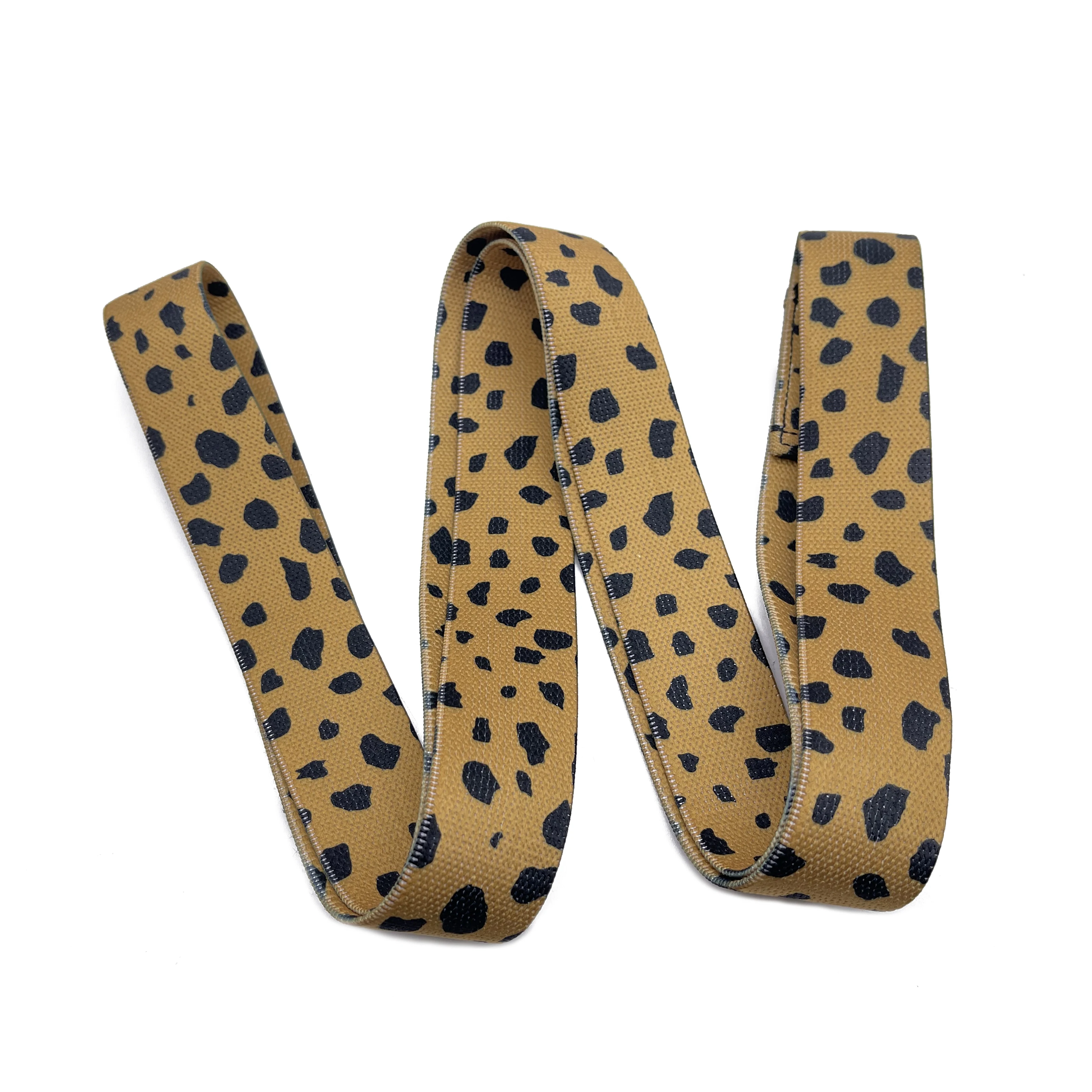 Leopard Pattern Hip Exercise Booty Bands Durable Elastic Home Exercise Resistance Bands Poly Bag Net Carry Bags Lets Train