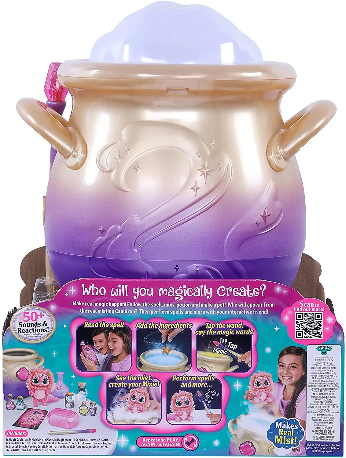 Best super all time selling Magics Mixies Magical Misting Caul-drons with Interactive 8 inch Pink Plush Toy and 50+ Sounds