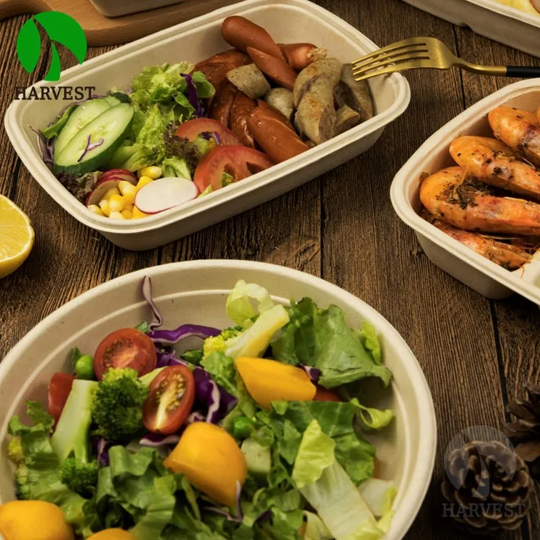 Квадратная Экологически чистая устойчивая биоразлагаемая упаковка для пищевых продуктов 8