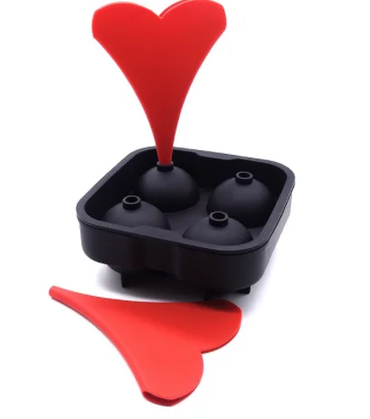 High Quality Kitchen Accessories Set Food Grade Foldable Silicone Oil Filling Funnel Heart Shape Eco-Friendly Kitchen Utensils