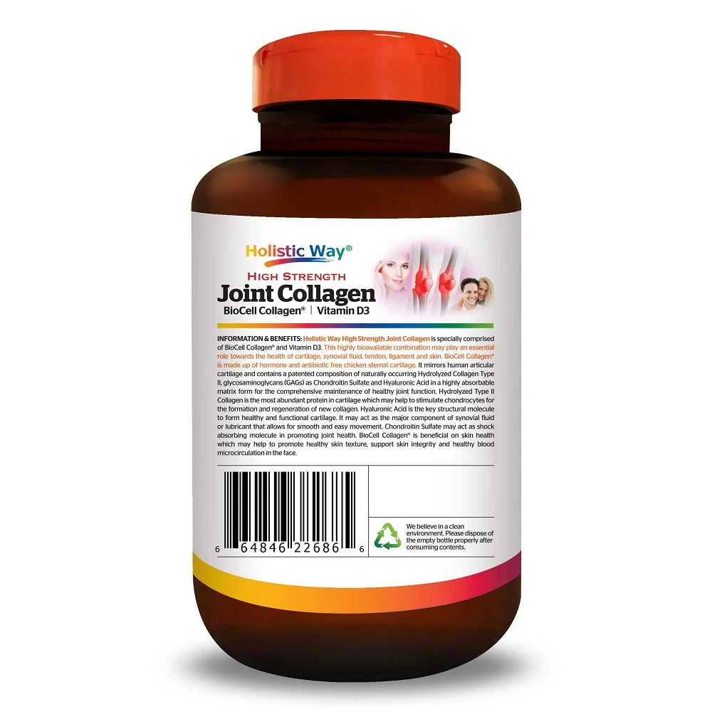 New Zealand High Strength Joint And Skin Solution 60 Vegetarian Capsules Holistic Way Joint Collagen