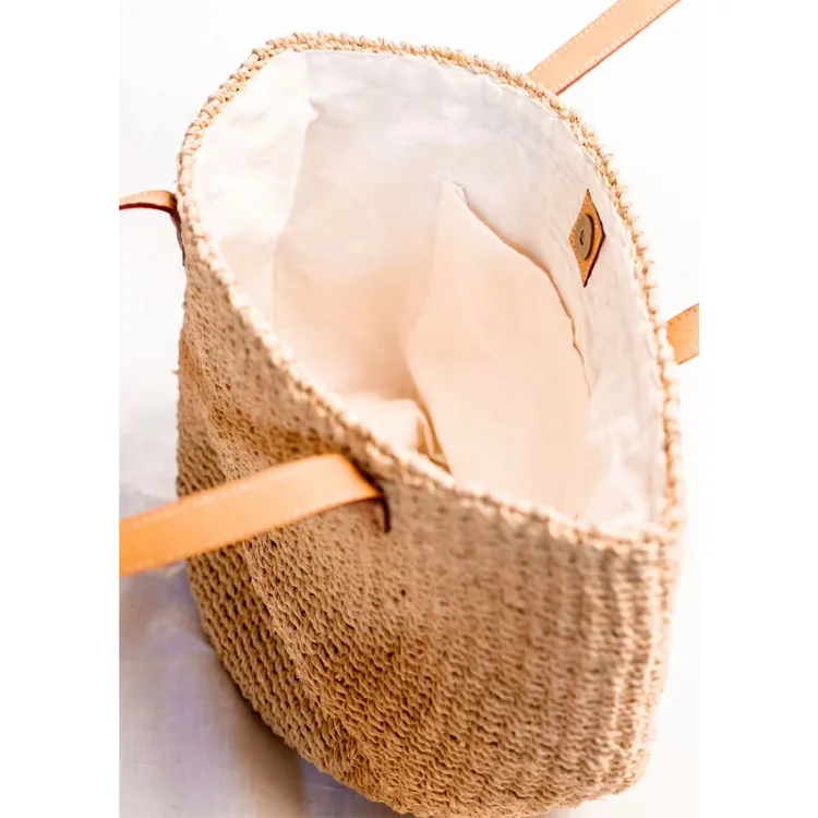 Плетеная женская сумка через плечо кожаные ручки из Вьетнама оптовая продажа