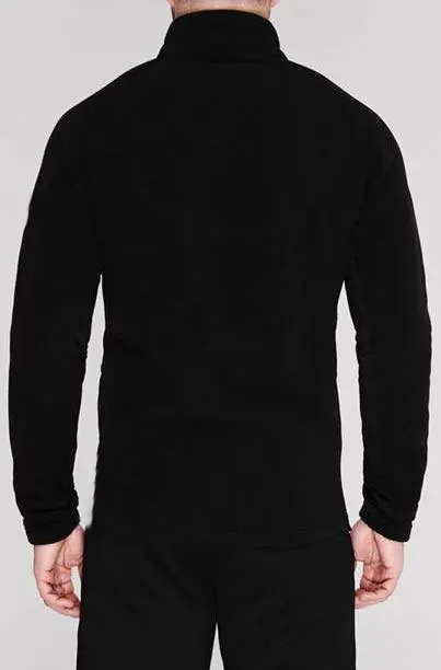 Mens Raglan Sleeve Gym Top Long Sleeves Full Zip Three Zip Pockets Jersey Fleece Jacket Top