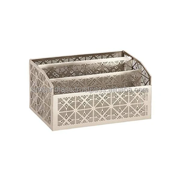 Letter Holder Storage Holder & Racks Household Used Perforated Design Letter Paper & Pen Holder Rack