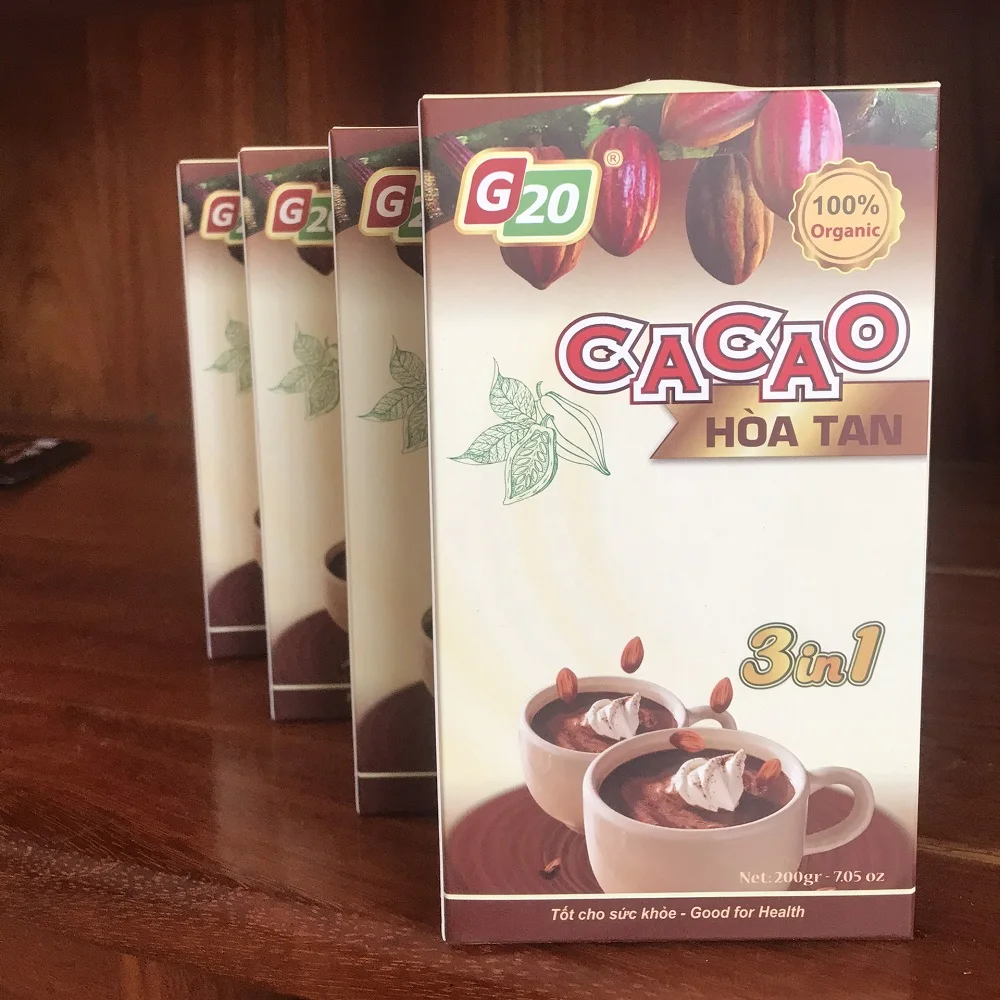 
200g Organic Nutritional Beverages Cocoa 3 in 1 With Shelf Life 24 Months 