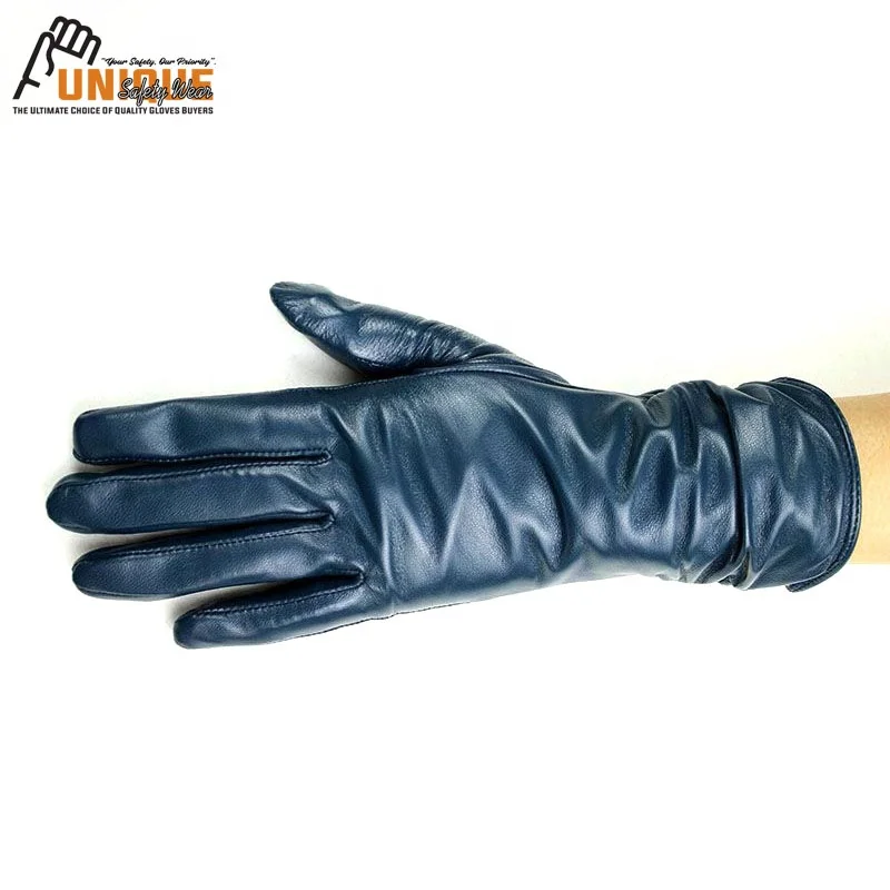 
Lining Leather Gloves 20020 Long Winter Sheepskin Fashion Mittens For Women 