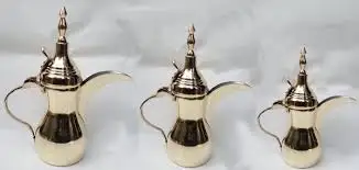 Coffee Dallah Kitchen Accessory Modern Coffee & Tea Sets Coffee Equipment / Teaware Tea Pot Appearance Brass Customized Everyday