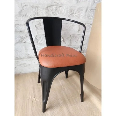 
industrial Powdercoated Arm Rest Cafe Chair 